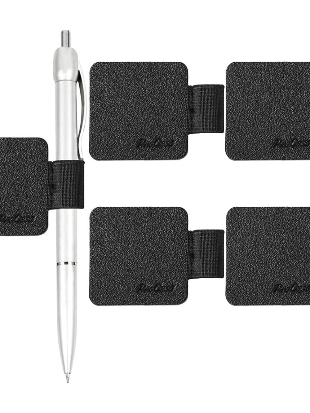 Pen Loop Holder for Notebooks Journals Planners Tablet Case, Black
